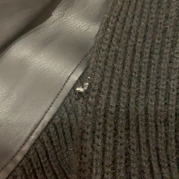 Black mock leather jacket - Picture 4 of 4